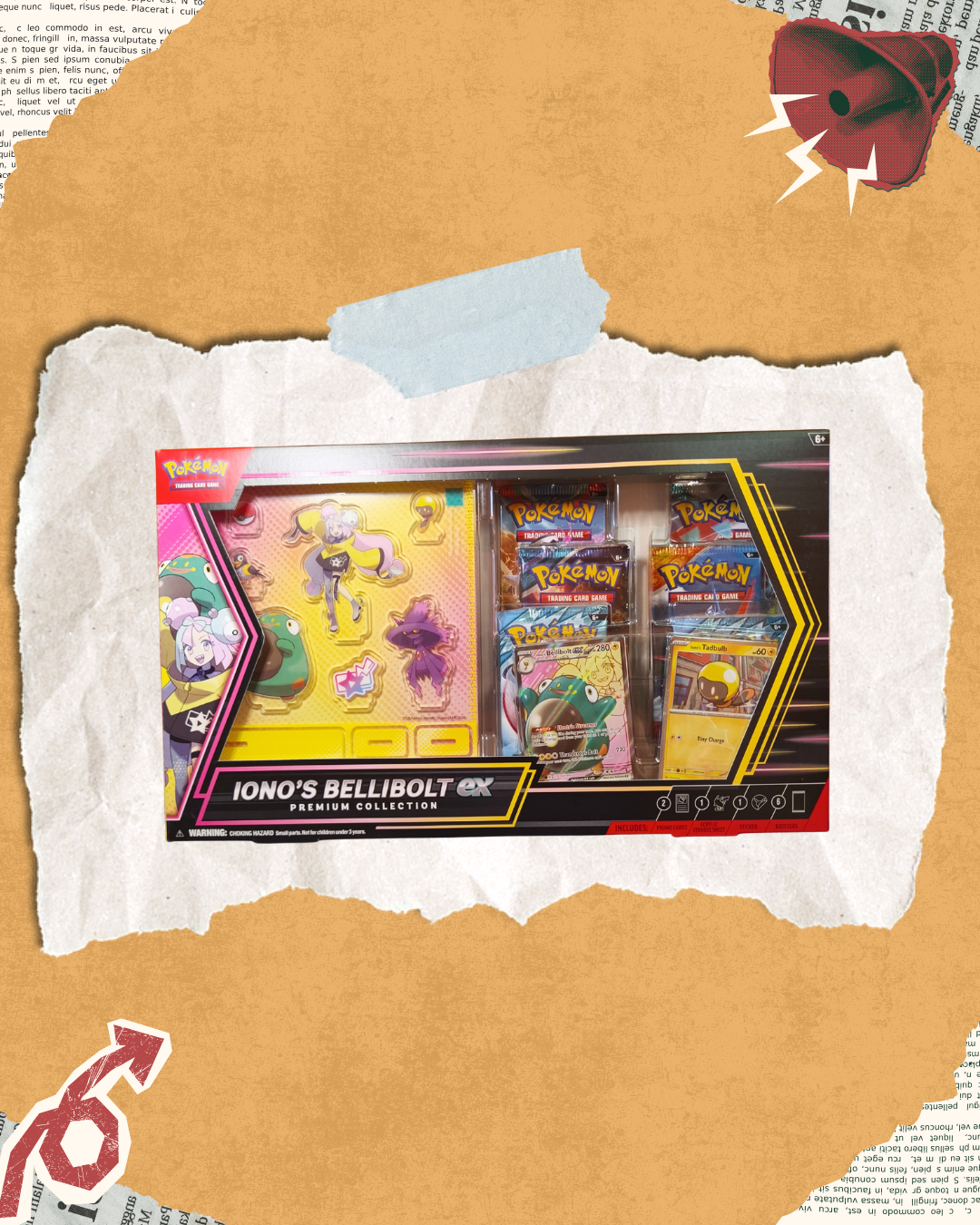 Pokémon: Iono´s Bellibolt Ex Premium Collection - Ingles