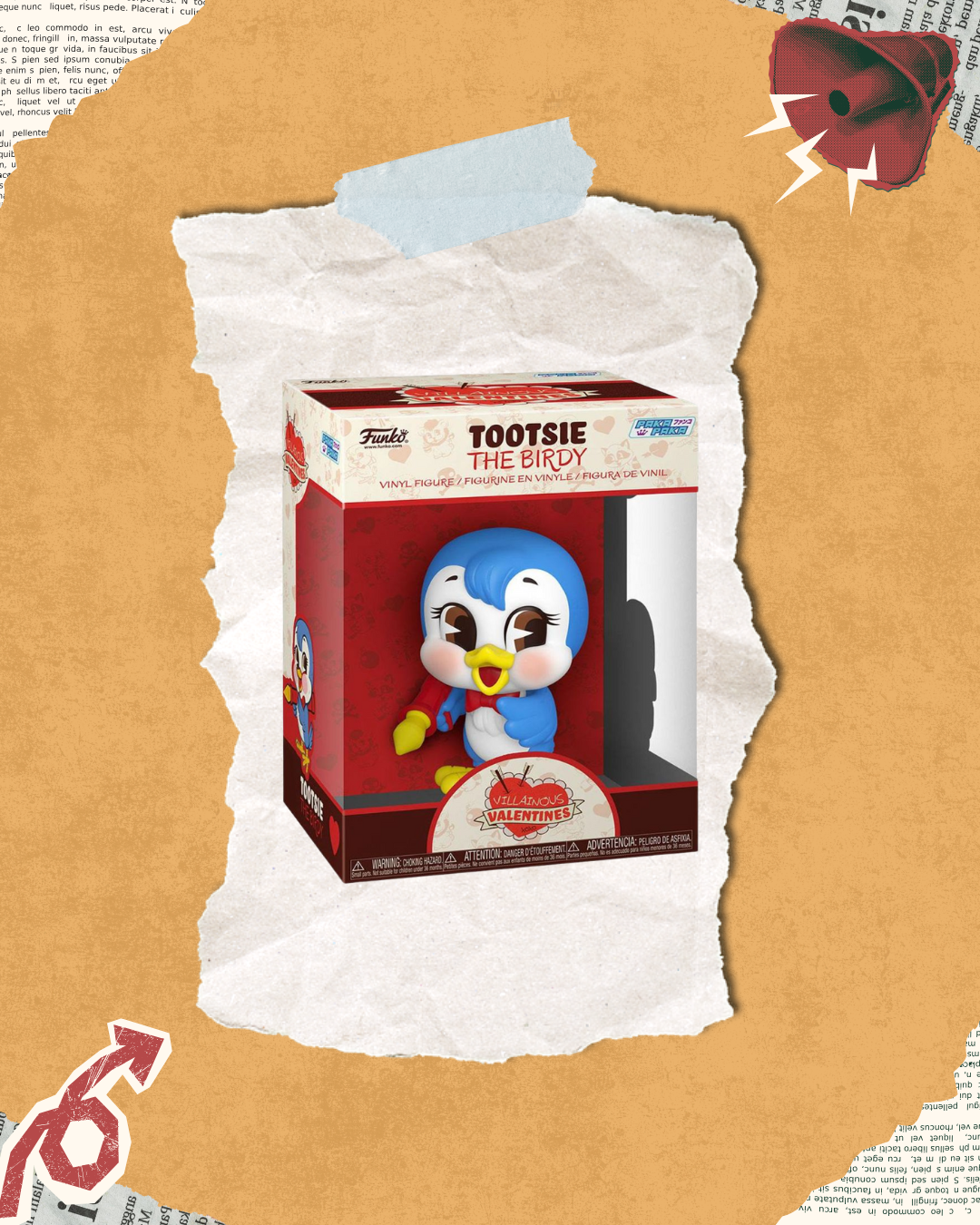 Vinyl Figure Villainous Valentines PAJARO