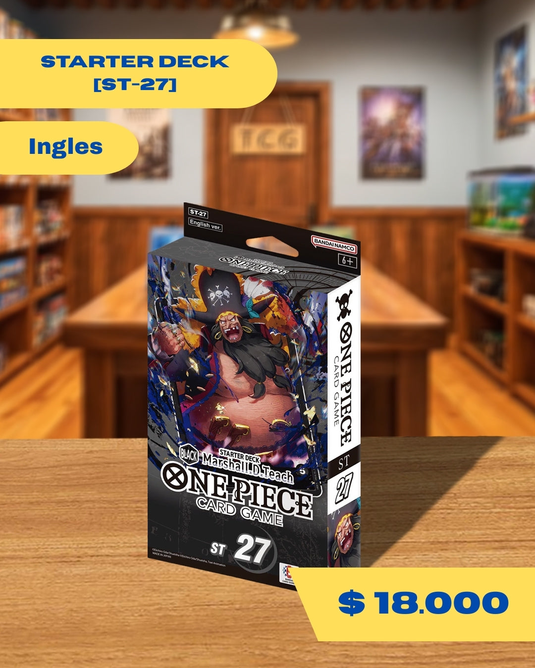 One Piece: ST27 Starter Deck Marshall.D.Teach