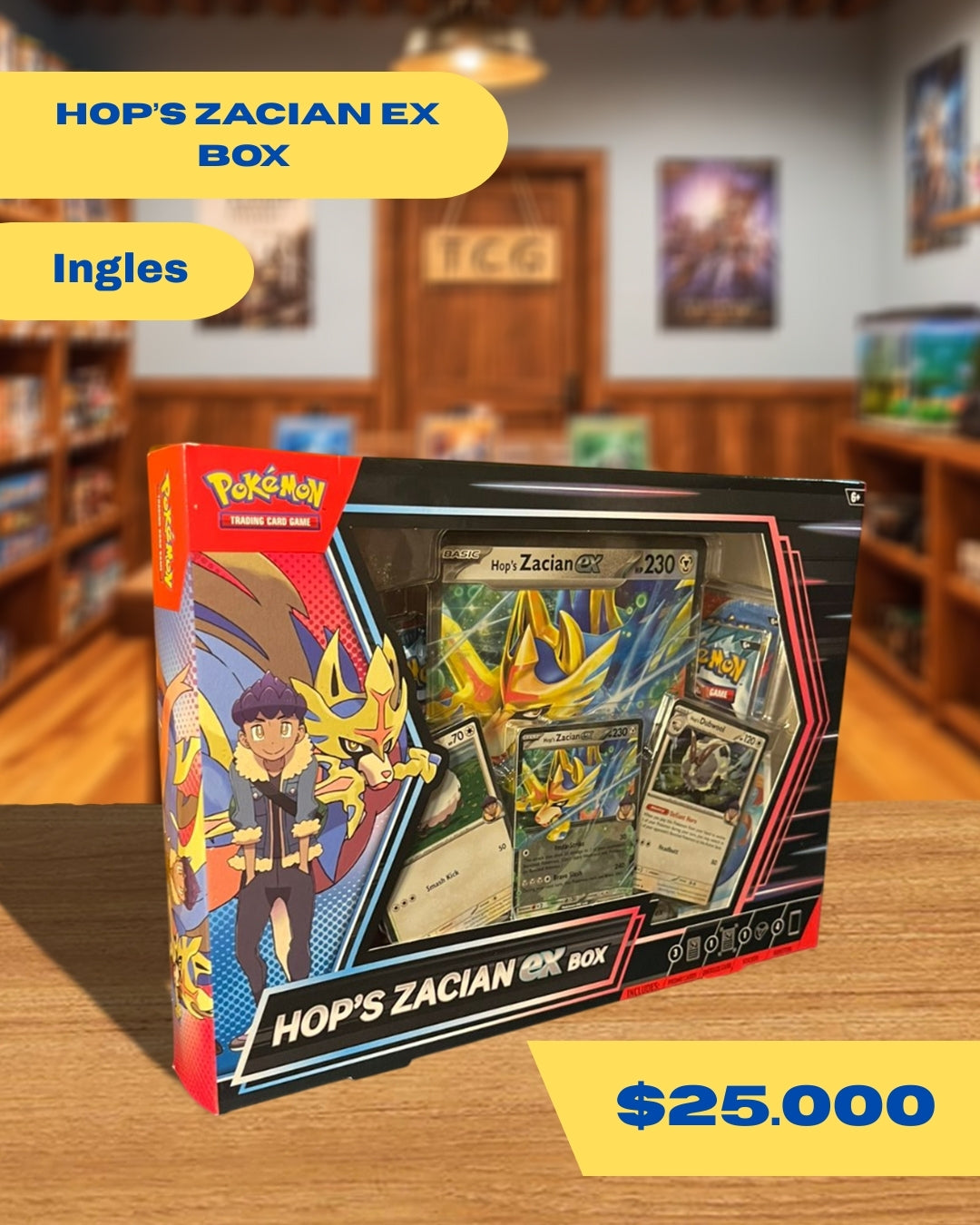 Pokémon: Hop’s Zacian ex Box