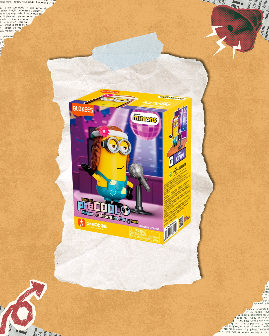 MINIONS preCOOL 02 KEVIN SINGER - Blokees